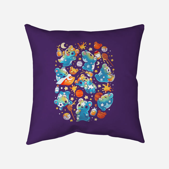 Bear Stars-none removable cover w insert throw pillow-Vallina84