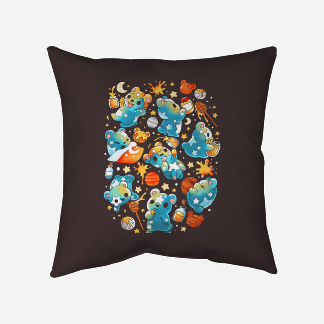 Bear Stars-none removable cover throw pillow-Vallina84
