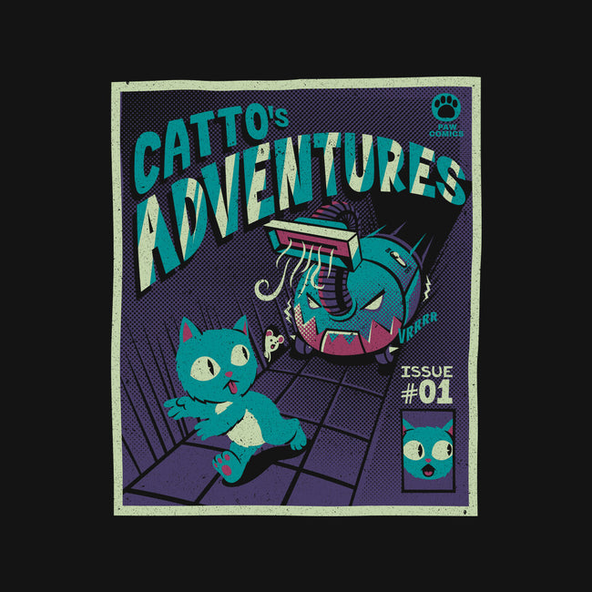 Catto Adventures-none removable cover throw pillow-tobefonseca