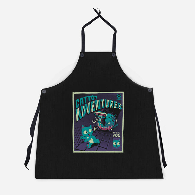 Catto Adventures-unisex kitchen apron-tobefonseca