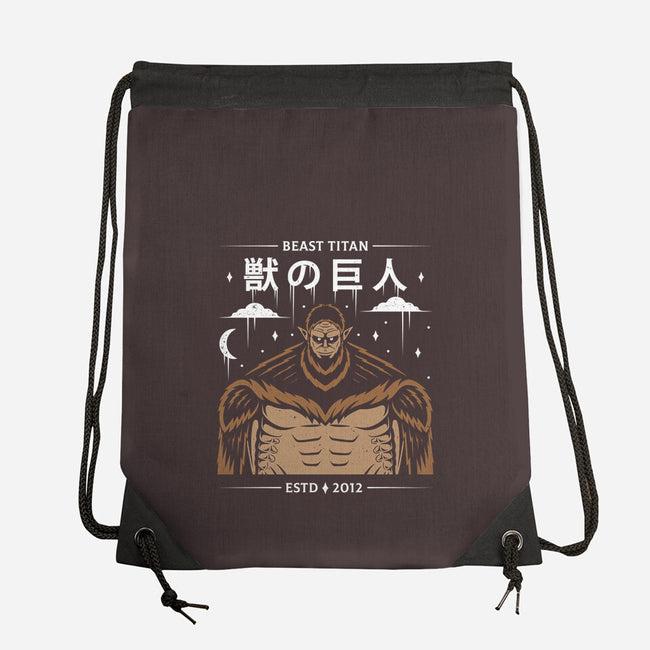 Zeke's Beast Titan-none drawstring bag-Alundrart