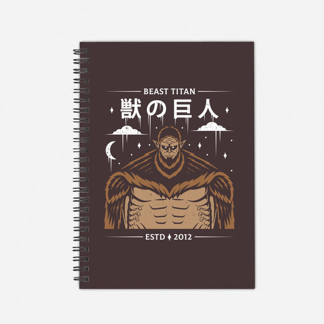 Zeke's Beast Titan-none dot grid notebook-Alundrart