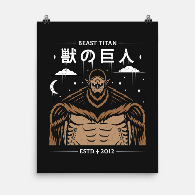 Zeke's Beast Titan-none matte poster-Alundrart