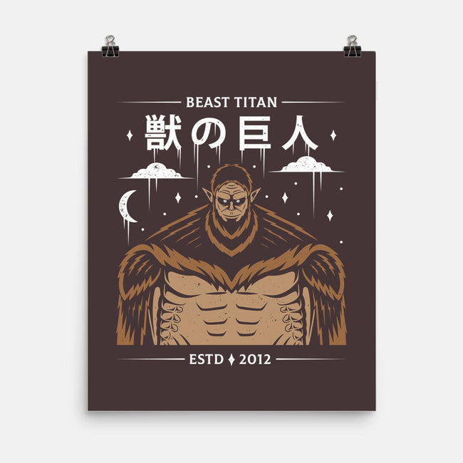 Zeke's Beast Titan-none matte poster-Alundrart