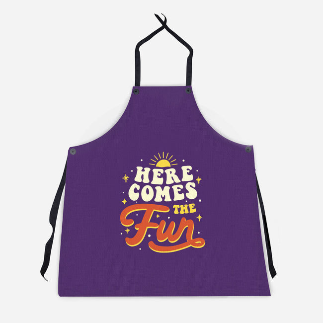 Here Comes The Fun-unisex kitchen apron-tobefonseca