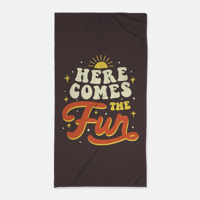 Here Comes The Fun-none beach towel-tobefonseca