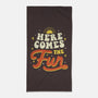 Here Comes The Fun-none beach towel-tobefonseca