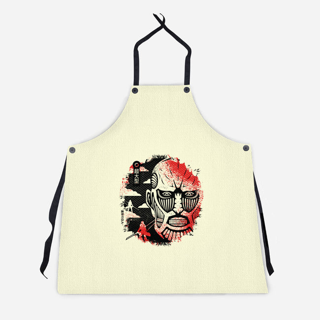 Colossal Face-unisex kitchen apron-Logozaste