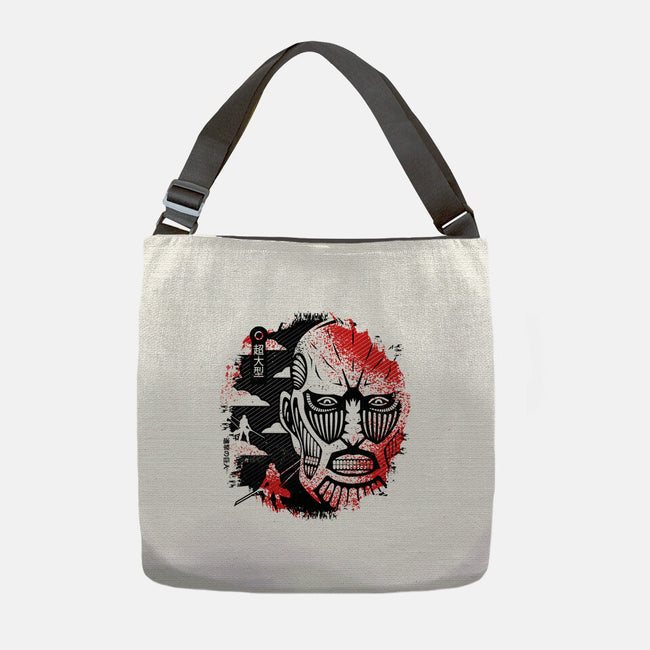 Colossal Face-none adjustable tote bag-Logozaste