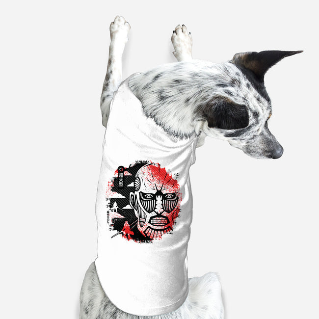 Colossal Face-dog basic pet tank-Logozaste