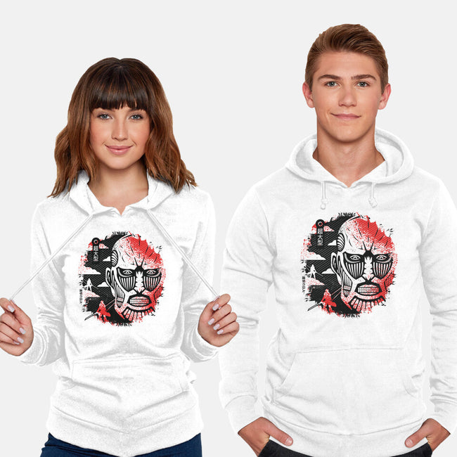 Colossal Face-unisex pullover sweatshirt-Logozaste