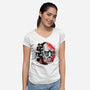 Colossal Face-womens v-neck tee-Logozaste