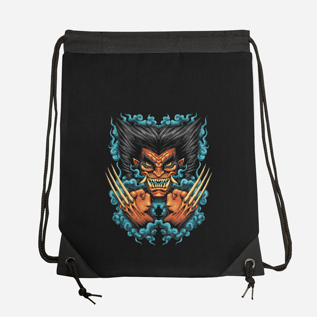 Oni Rage-none drawstring bag-Andriu