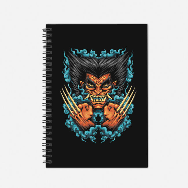 Oni Rage-none dot grid notebook-Andriu