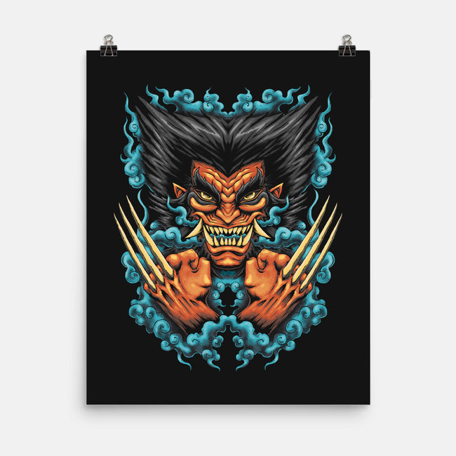 Oni Rage-none matte poster-Andriu