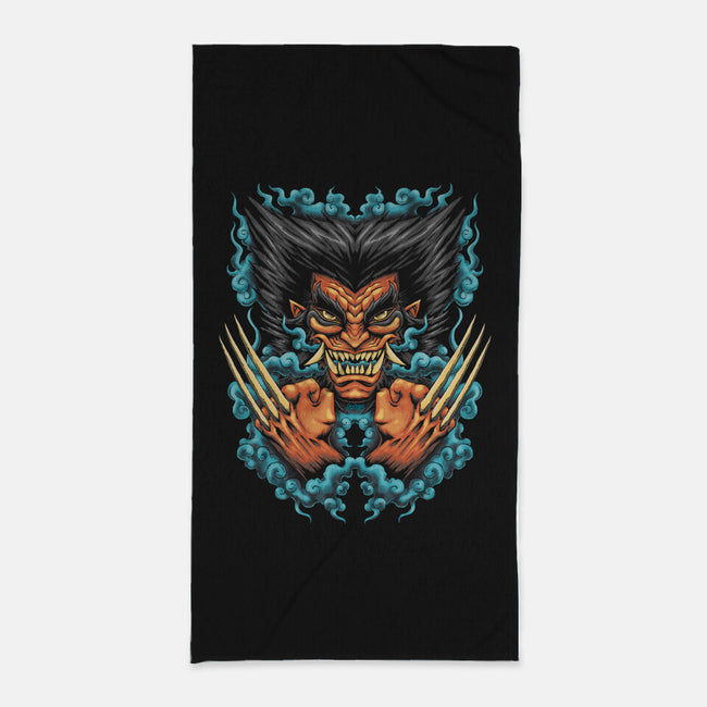 Oni Rage-none beach towel-Andriu