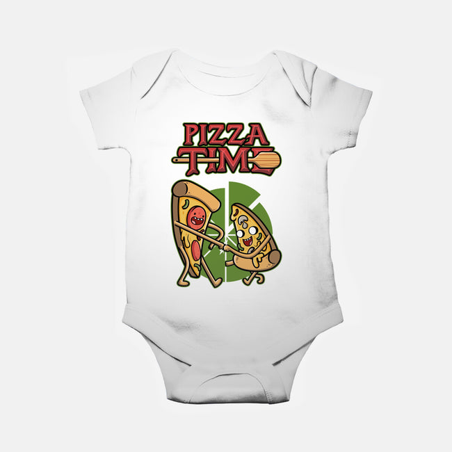 It's Pizza Time-baby basic onesie-Olipop