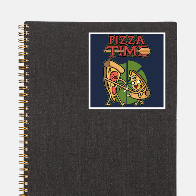 It's Pizza Time-none glossy sticker-Olipop