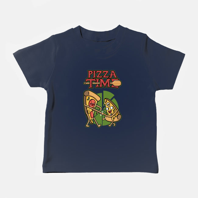 It's Pizza Time-baby basic tee-Olipop