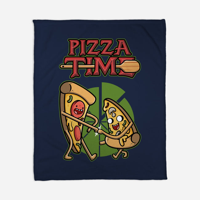 It's Pizza Time-none fleece blanket-Olipop