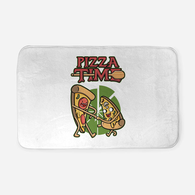 It's Pizza Time-none memory foam bath mat-Olipop