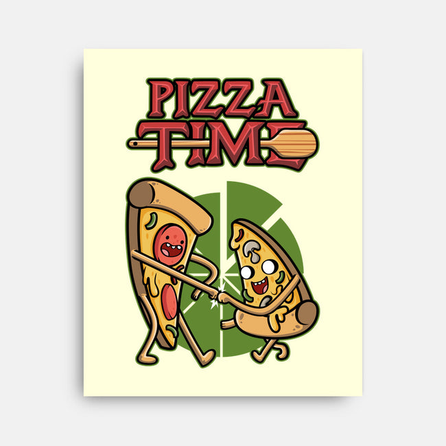 It's Pizza Time-none stretched canvas-Olipop