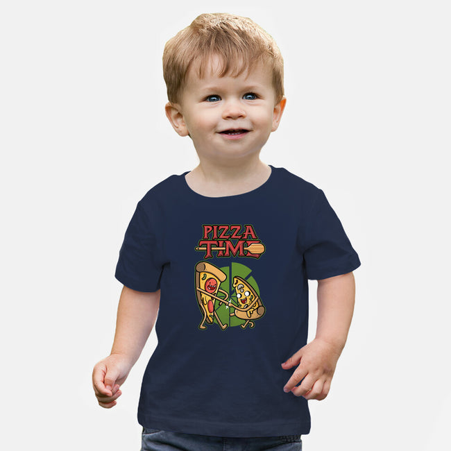 It's Pizza Time-baby basic tee-Olipop