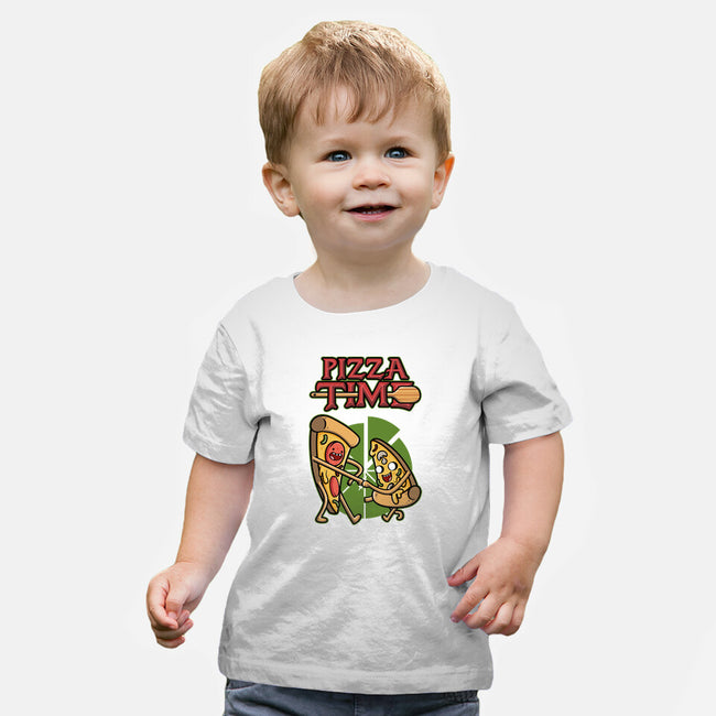 It's Pizza Time-baby basic tee-Olipop