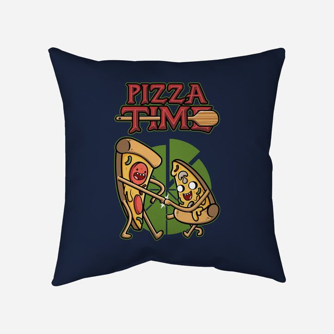 It's Pizza Time-none removable cover w insert throw pillow-Olipop
