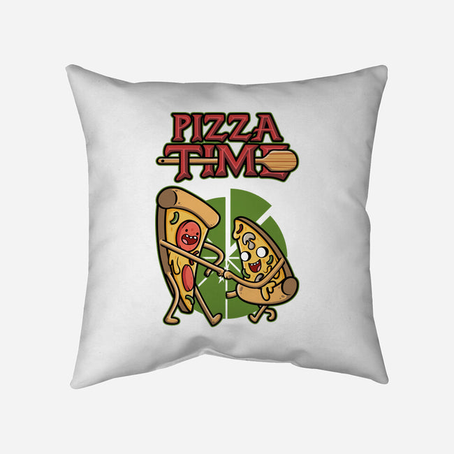 It's Pizza Time-none removable cover w insert throw pillow-Olipop