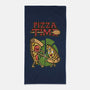 It's Pizza Time-none beach towel-Olipop