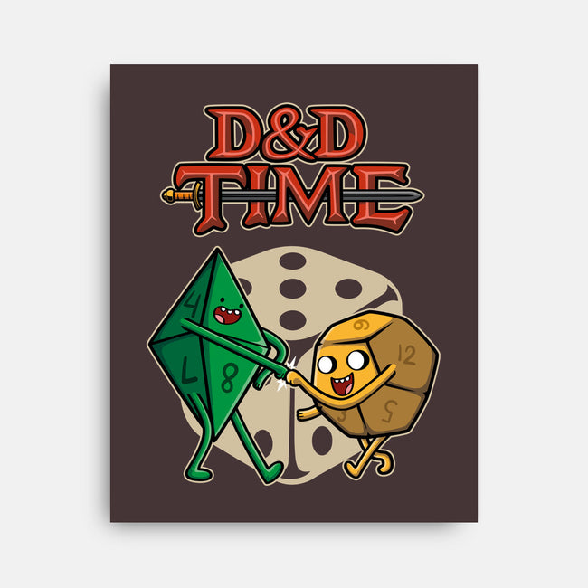 DnD Time-none stretched canvas-Olipop