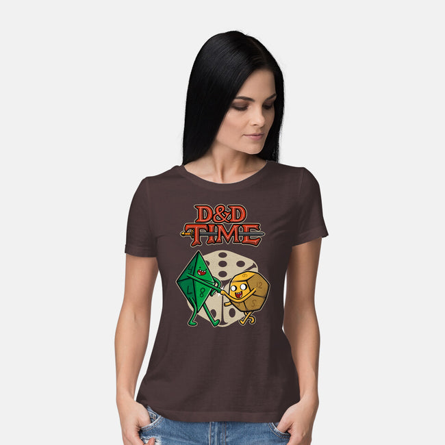 DnD Time-womens basic tee-Olipop