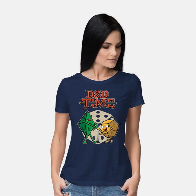 DnD Time-womens basic tee-Olipop