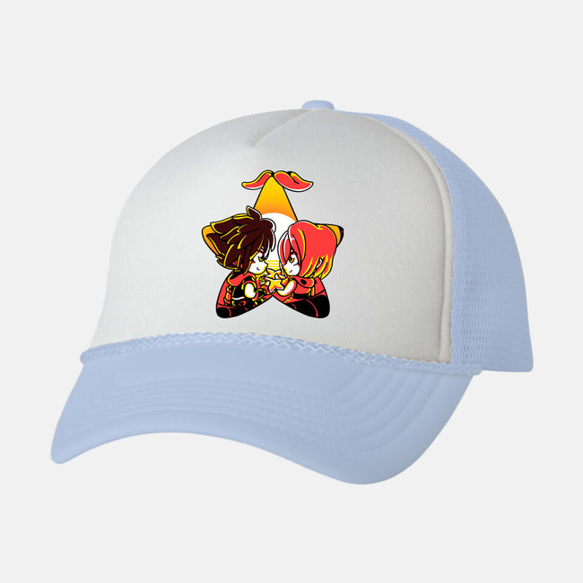 Destiny Fruit-unisex trucker hat-estudiofitas
