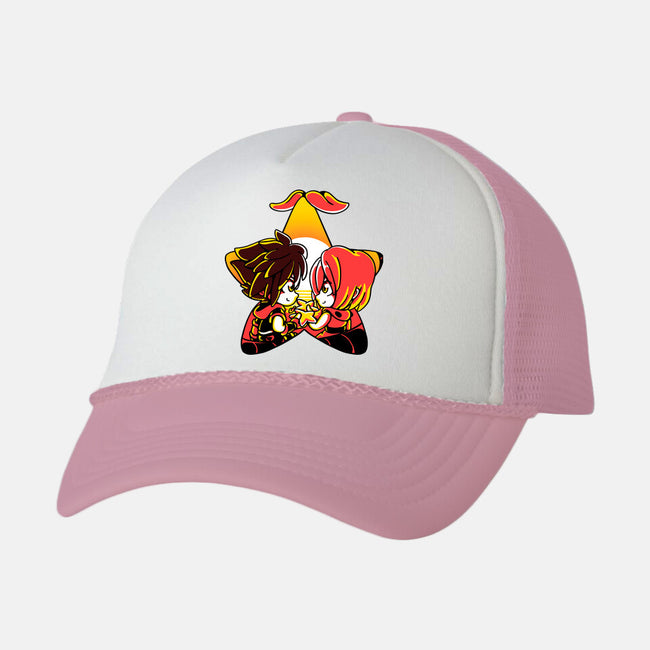 Destiny Fruit-unisex trucker hat-estudiofitas