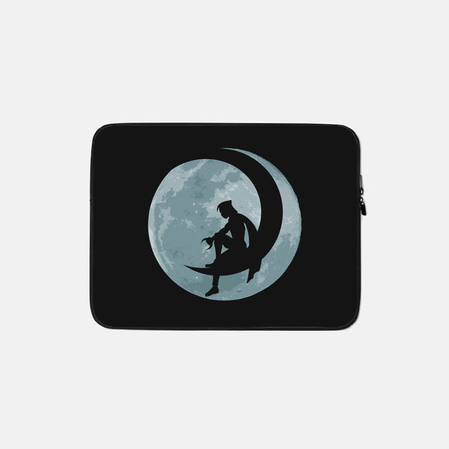 Knight's Moon-none zippered laptop sleeve-Nickbeta Designs