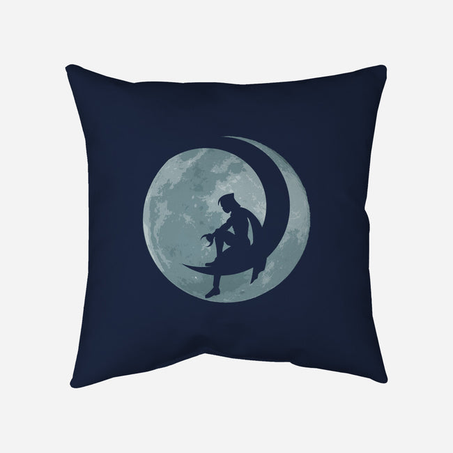 Knight's Moon-none removable cover throw pillow-Nickbeta Designs