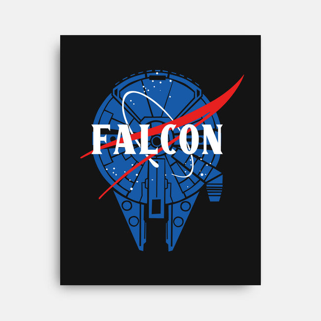 Falcon Nasa-none stretched canvas-Melonseta