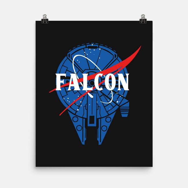 Falcon Nasa-none matte poster-Melonseta