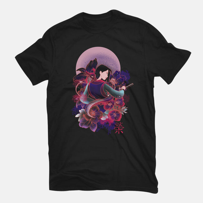 Samurai Girl-womens basic tee-fanfabio