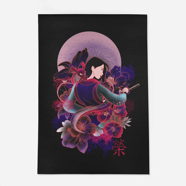 Samurai Girl-none indoor rug-fanfabio