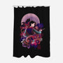 Samurai Girl-none polyester shower curtain-fanfabio