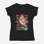 Save The Sand Planet-womens v-neck tee-Sketchdemao