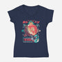 Save The Sand Planet-womens v-neck tee-Sketchdemao