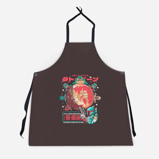 Save The Sand Planet-unisex kitchen apron-Sketchdemao