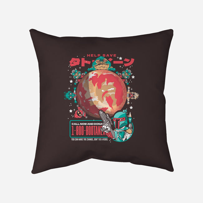Save The Sand Planet-none removable cover throw pillow-Sketchdemao