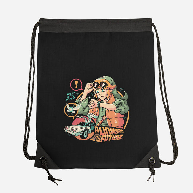 Link To The Future-none drawstring bag-eduely