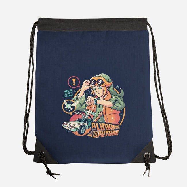 Link To The Future-none drawstring bag-eduely