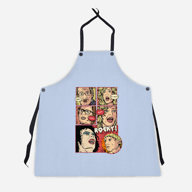 Horror Show-unisex kitchen apron-Green Devil